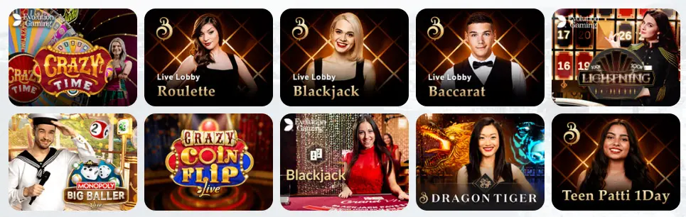 Giochi da casinò live LUMIBET CASINO