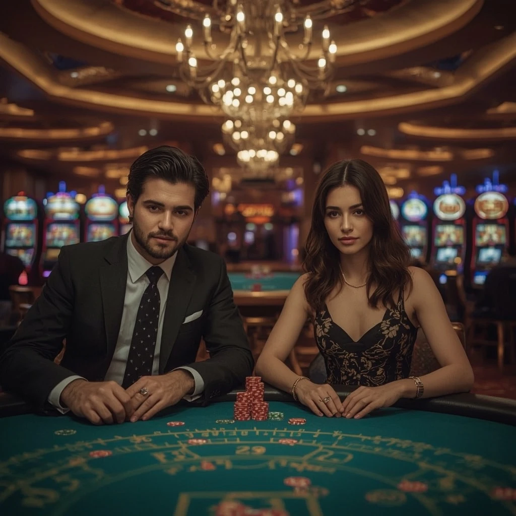 Due giocatori di poker al LUMIBET CASINO